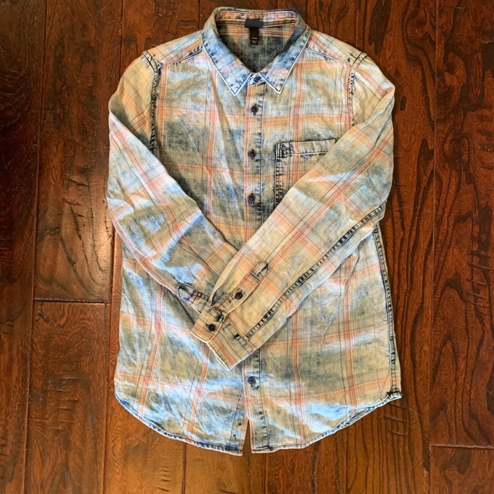 Boys Art Class Light Denim Button Down Shirt
